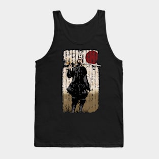 Samurai Japanese Art Style Manga Bushido Tank Top